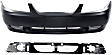 2000 Ford Mustang Base - 2-Piece Kit Front Primed Bumper Cover,  Includes (1) Bumper Cover and (1) Header Panel