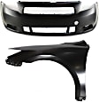 2005-2010 Scion tC - 2-Piece Kit, Front Primed Bumper Cover, Includes (1) Bumper Cover and (1) Fender