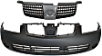2-Piece Kit, Front Primed Bumper Cover, Includes (1) Bumper Cover and (1) Grille