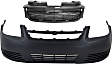 2005-2010 Chevrolet Cobalt - 2-Piece Kit, Front Primed Bumper Cover, Includes (1) Bumper Cover and (1) Grille