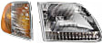 2-Piece Kit Passenger Side Halogen Headlight, With bulb(s), OE Replacement, Includes (1) Headlight and (1) Corner Light
