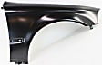 1997 Honda Civic LX - 5-Piece Kit Factory Style Steel Hood, Primed, Includes (2) Fender, (2) Fender Liner, and (1) Hood