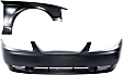 2001 Ford Mustang - 2-Piece Kit Front, Passenger Side Fender, Includes (1) Bumper Cover and (1) Fender