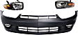 3-Piece Kit, Front Primed Bumper Cover, Includes (1) Bumper Cover and (2) Headlight