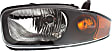 3-Piece Kit, Front Primed Bumper Cover, Includes (1) Bumper Cover and (2) Headlight