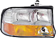 2000 GMC Jimmy - 3-Piece Kit Driver and Passenger Side Halogen Headlight, With bulb(s), OE Replacement,  Includes (1) Grille Assembly and (2) Headlight