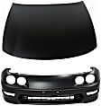 2-Piece Kit, Front Primed Bumper Cover, Includes (1) Bumper Cover and (1) Hood