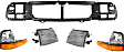 5-Piece Kit Header Panel, Includes (1) Header Panel, (2) Headlight and (2) Corner Light