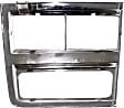 3-Piece Kit, Grille Chrome Shell with Silver Insert, For Models With Dual Headlights, Includes (1) Grille and (2) Headlight Door KIT-41013-15 by Replacement® 
