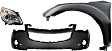2013 Chevrolet Equinox - 3-Piece Kit Passenger Side Halogen Headlight, With bulb(s), OE Replacement,  Includes (1) Bumper Cover, (1) Fender, and (1) Headlight