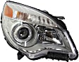 2013 Chevrolet Equinox - 3-Piece Kit Passenger Side Halogen Headlight, With bulb(s), OE Replacement,  Includes (1) Bumper Cover, (1) Fender, and (1) Headlight
