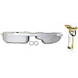 2-Piece Kit Galvanized Steel Fuel Tank, 16.6 gallons / 63 liters, Includes (1) Fuel Tank and (1) Fuel Pump