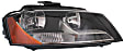 6-Piece Kit Driver and Passenger Side Halogen Headlight, With bulb(s), OE Replacement, Includes (2) Headlight, (1) Grille Assembly, (1) Bumper Cover and (2) Fender