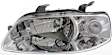 3-Piece Kit Driver and Passenger Side Halogen Headlight, With bulb(s), OE Replacement, Includes (1) Bumper Cover and (2) Headlight