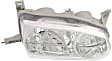 2001 Toyota Corolla - 7-Piece Kit Front Primed Bumper Cover,  Includes (1) Bumper Cover, (2) Corner Light, (2) Fog Light, and (2) Headlight