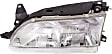 5-Piece Kit, Front Primed Bumper Cover, Includes (1) Bumper Cover, (2) Corner Light, and (2) Headlight