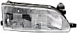 5-Piece Kit, Front Primed Bumper Cover, Includes (1) Bumper Cover, (2) Corner Light, and (2) Headlight