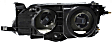 5-Piece Kit, Front Primed Bumper Cover, Includes (1) Bumper Cover, (2) Corner Light, and (2) Headlight