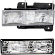 2-Piece Kit Driver Side Halogen Headlight, With bulb(s), OE Replacement, Includes (1) Turn Signal Light and (1) Headlight