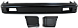 1986 Suzuki Samurai - 3-Piece Kit Front Bumper, Sport Utility, For Models Without Bumper End Caps, Painted Black, Includes (1) Bumper and (2) Bumper End