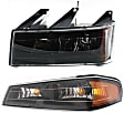 2-Piece Kit Driver Side Halogen Headlight, With bulb(s), OE Replacement, Includes (1) Headlight and (1) Corner Light