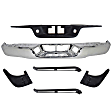 2007-2013 Toyota Tundra - 6-Piece Kit Step Bumper, Chrome Face Bar and Pads With mounting bracket(s), Includes (1) Step Bumper, (3) Bumper Step Pad and (2) Bumper Bracket