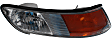 2-Piece Kit Passenger Side Halogen Headlight, With bulb(s), OE Replacement, Includes (1) Corner Light and (1) Headlight