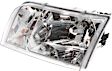1998-2011 Ford Crown Victoria - 2-Piece Kit Driver Side Halogen Headlight, With bulb(s), OE Replacement, Includes (1) Corner Light and (1) Headlight