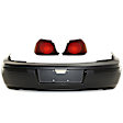 3-Piece Kit, Rear Primed Bumper Cover, Includes (1) Bumper Cover and (2) Tail Light