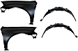 2008 Chevrolet Impala - 4-Piece Kit Front, Driver and Passenger Side Fender, Includes (2) Fender and (2) Fender Liner