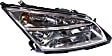 3-Piece Kit Driver and Passenger Side Halogen Headlight, With bulb(s), For Models Without Voga Package, OE Replacement, Includes (1) Grille Assembly and (2) Headlight