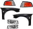 6-Piece Kit, Fender, Sedan, Includes (2) Corner Light, (2) Fender, and (2) Headlight