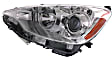 2012 Toyota Prius C - 5-Piece Kit Driver and Passenger Side Halogen Headlight, With bulb(s), OE Replacement,  Includes (1) Bumper Cover, (1) Grille Assembly, (2) Headlight, and (1) Hood