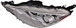 2012 Toyota Prius C - 5-Piece Kit Driver and Passenger Side Halogen Headlight, With bulb(s), OE Replacement,  Includes (1) Bumper Cover, (1) Grille Assembly, (2) Headlight, and (1) Hood