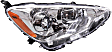 2012 Toyota Prius C - 5-Piece Kit Driver and Passenger Side Halogen Headlight, With bulb(s), OE Replacement,  Includes (1) Bumper Cover, (1) Grille Assembly, (2) Headlight, and (1) Hood