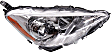 2012 Toyota Prius C - 5-Piece Kit Driver and Passenger Side Halogen Headlight, With bulb(s), OE Replacement,  Includes (1) Bumper Cover, (1) Grille Assembly, (2) Headlight, and (1) Hood