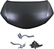 4-Piece Kit Factory Style Hood, 4 Door, Sedan, Steel, Primed, Includes (1) Hood, (2) Hood Hinge, and (1) Hood Latch