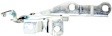 2011 Chevrolet Cruze - 3-Piece Kit Factory Style Hood, Steel, Primed,  Includes (1) Hood and (2) Hood Hinge