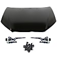 4-Piece Kit Factory Style Hood, 4-Door, Sedan, Steel, Primed, Includes (1) Hood, (2) Hood Hinge, and (1) Hood Latch