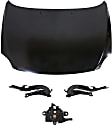 4-Piece Kit Factory Style Hood, Steel, Primed, Includes (1) Hood, (2) Hood Hinge, and (1) Hood Latch