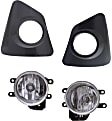 4-Piece Kit, Front, Driver and Passenger Side Halogen Fog Light, With bulb(s), Includes (2) Fog Light and (2) Fog Light Trim