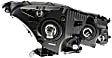 2009 Honda Accord - 4-Piece Kit Driver and Passenger Side Halogen Headlight, With bulb(s), OE Replacement, Sedan,  Includes (2) Headlight and (2) Headlight Bracket