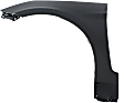 2012-2013 Hyundai Accent - 4-Piece Kit, Front Primed Bumper Cover, Includes (1) Bumper Cover, (2) Fender, and (1) Grille