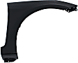 2012-2013 Hyundai Accent - 4-Piece Kit, Front Primed Bumper Cover, Includes (1) Bumper Cover, (2) Fender, and (1) Grille
