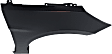 2012-2013 Hyundai Accent - 4-Piece Kit, Front Primed Bumper Cover, Includes (1) Bumper Cover, (2) Fender, and (1) Grille