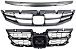 3-Piece Kit, Grille Insert Painted Gray, Coupe, Includes (1) Grille, (1) Grille Insert, and (1) Grille Trim