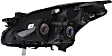 2010-2012 Nissan Altima - 4-Piece Kit Driver and Passenger Side Halogen Headlight, With bulb(s), OE Replacement, Sedan, Includes (1) Bumper Cover, (1) Grille Assembly and (2) Headlight