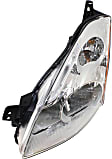 2010-2012 Nissan Altima - 4-Piece Kit Driver and Passenger Side Halogen Headlight, With bulb(s), OE Replacement, Sedan, Includes (1) Bumper Cover, (1) Grille Assembly and (2) Headlight