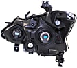2013-2015 Nissan Altima - 4-Piece Kit Driver and Passenger Side Halogen Headlight, With bulb(s), Sedan, OE Replacement, Includes (1) Bumper Cover, (1) Grille Assembly and (2) Headlight