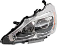 2013-2015 Nissan Altima - 4-Piece Kit Driver and Passenger Side Halogen Headlight, With bulb(s), Sedan, OE Replacement, Includes (1) Bumper Cover, (1) Grille Assembly and (2) Headlight